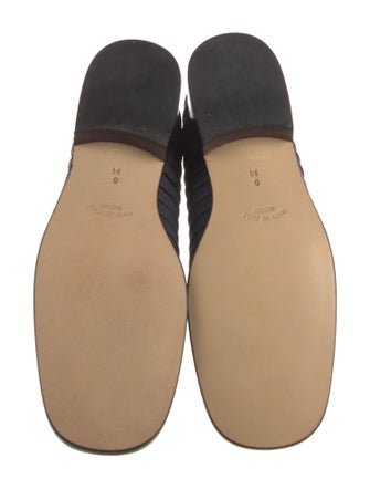 Yves Saint Laurent Pleated Accents Loafers