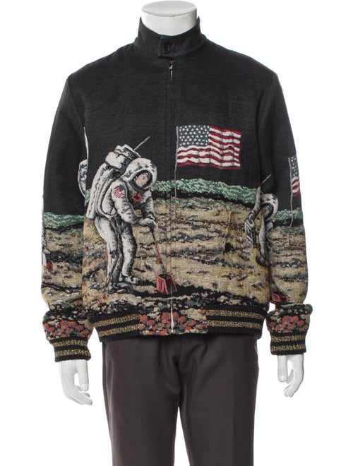 Saint Laurent Printed Moto Jacket