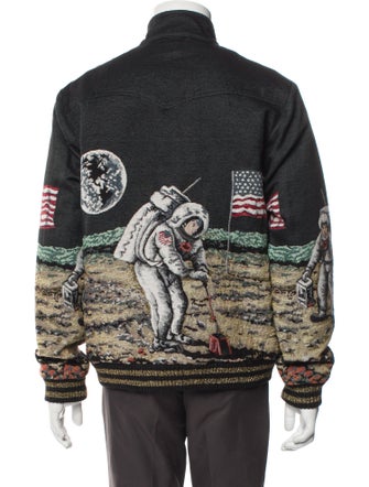 Saint Laurent Printed Moto Jacket