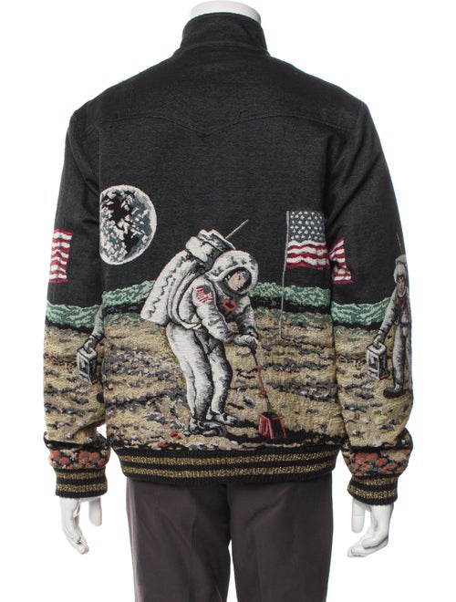 Saint Laurent Printed Moto Jacket