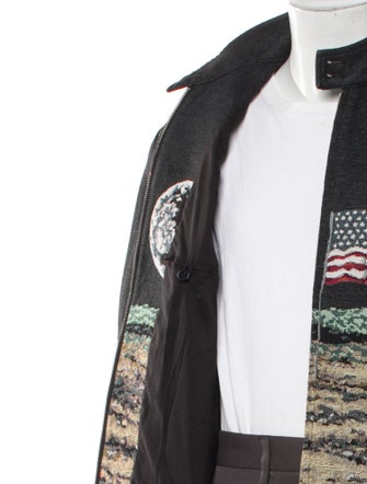 Saint Laurent Printed Moto Jacket