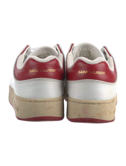 Yves Saint Laurent Leather Colorblock Pattern Sneakers