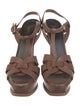 Yves Saint Laurent Leather T-Strap Sandals