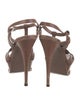 Yves Saint Laurent Leather T-Strap Sandals