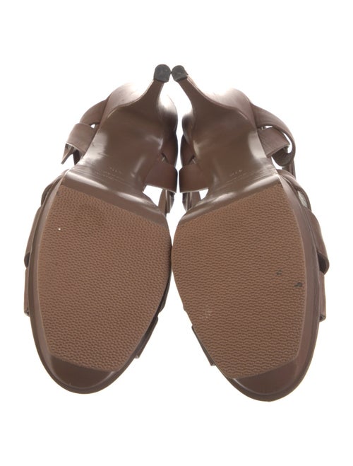 Yves Saint Laurent Leather T-Strap Sandals