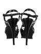 Yves Saint Laurent Patent Leather T-Strap Sandals