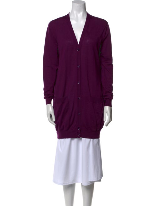 Yves Saint Laurent Virgin Wool V-Neck Sweater