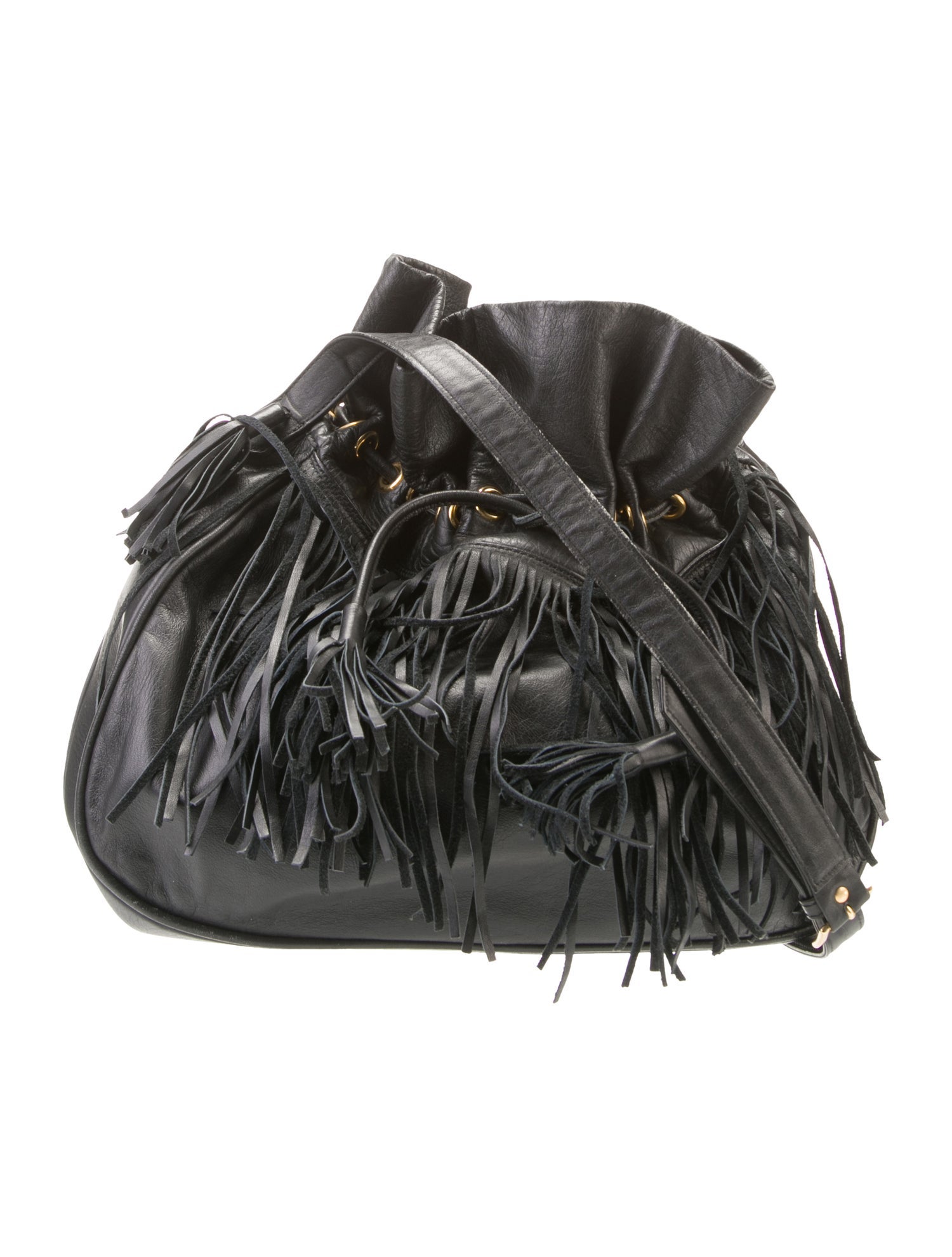 Yves Saint Laurent Leather Bucket Bag