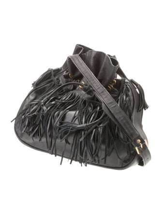 Yves Saint Laurent Leather Bucket Bag