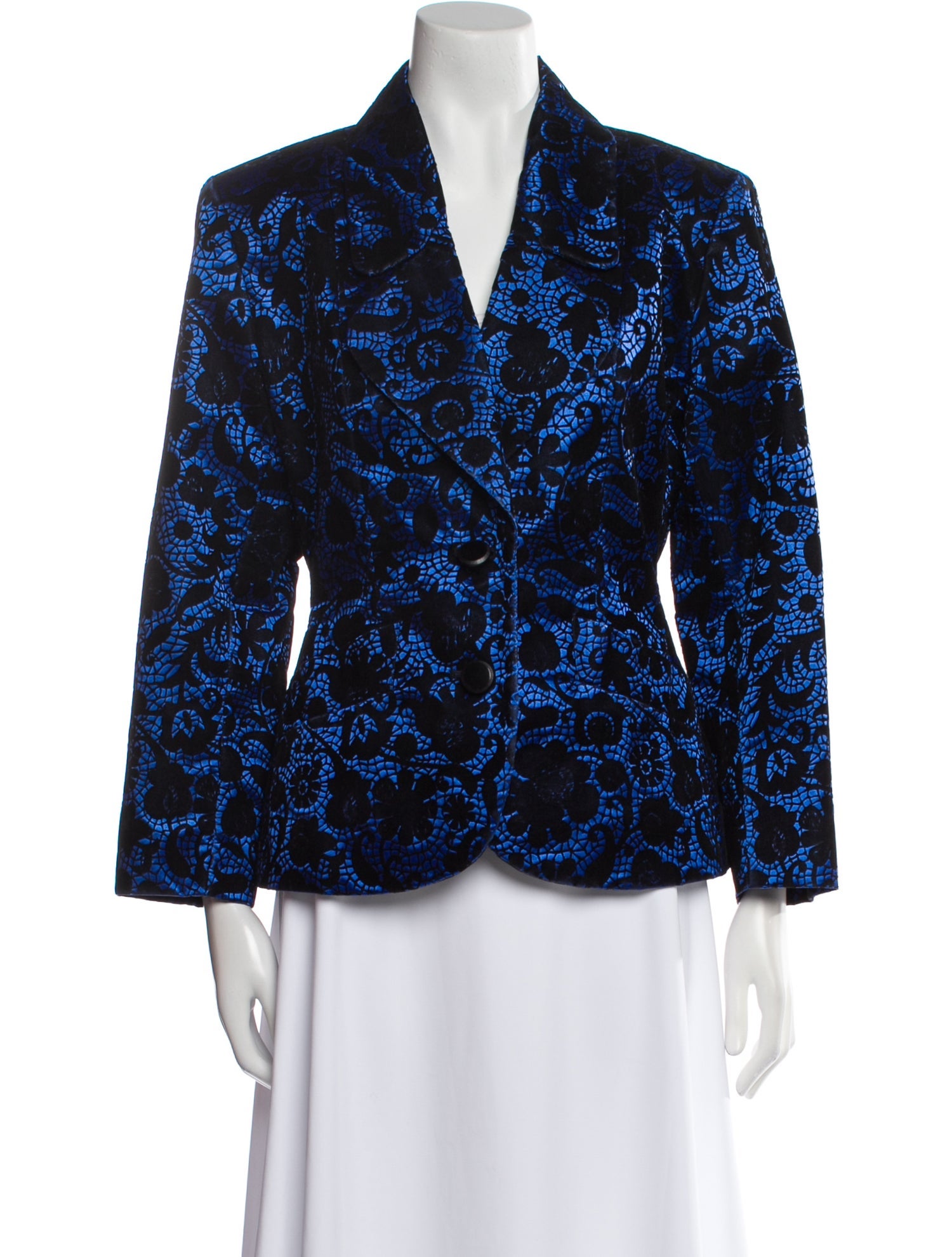 Yves Saint Laurent Lace Pattern Evening Jacket
