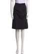 Yves Saint Laurent Pleated Accents Knee-Length Skirt