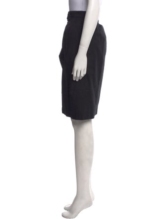 Yves Saint Laurent Pleated Accents Knee-Length Skirt