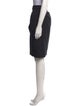 Yves Saint Laurent Pleated Accents Knee-Length Skirt