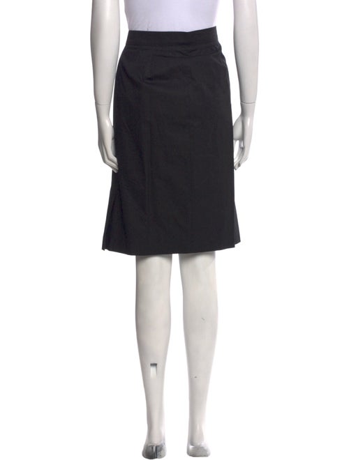 Yves Saint Laurent Pleated Accents Knee-Length Skirt