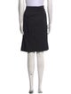 Yves Saint Laurent Pleated Accents Knee-Length Skirt