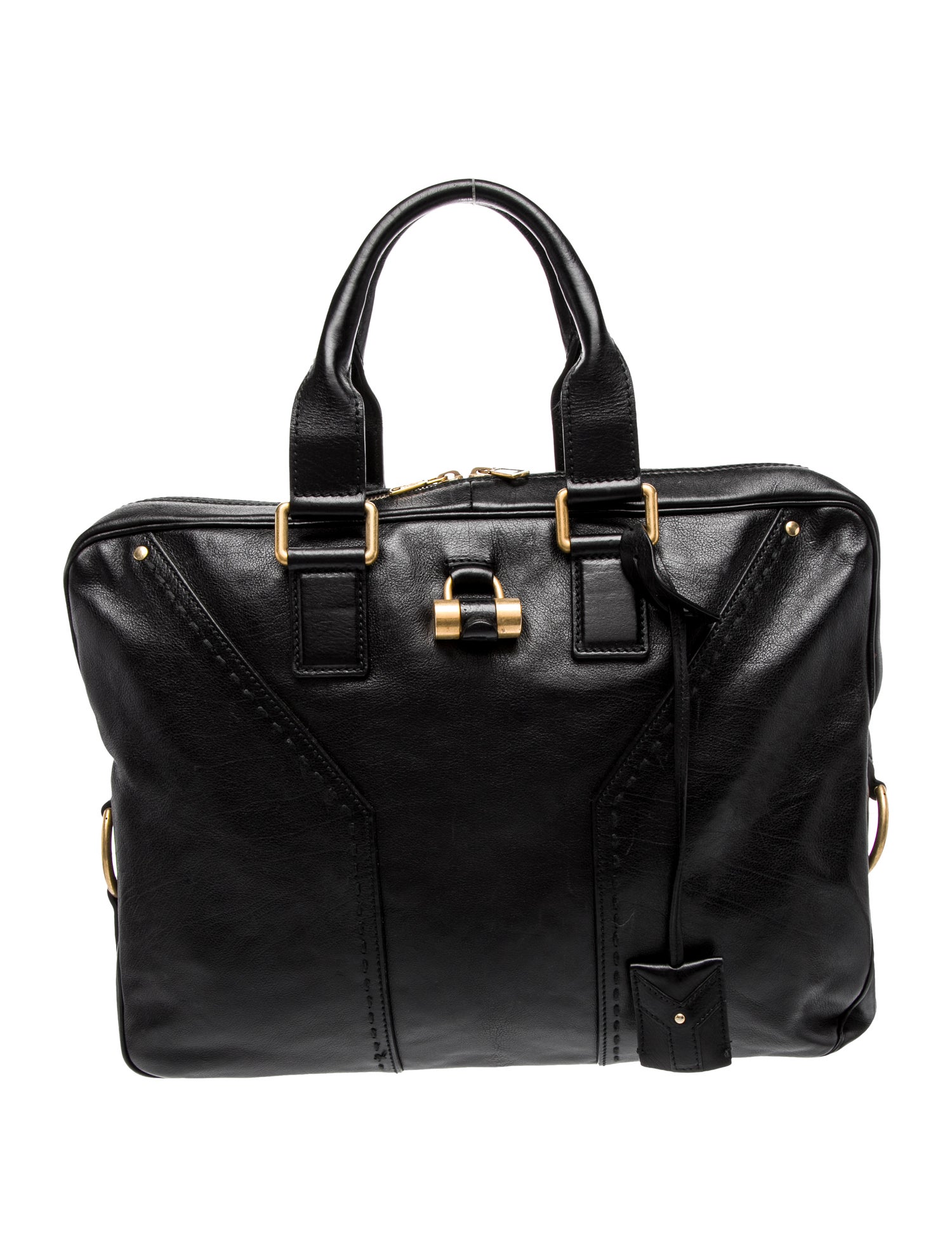 Yves Saint Laurent Leather Briefcase