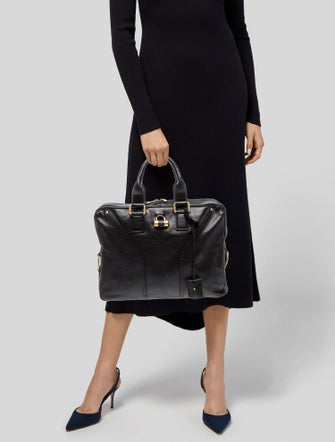 Yves Saint Laurent Leather Briefcase