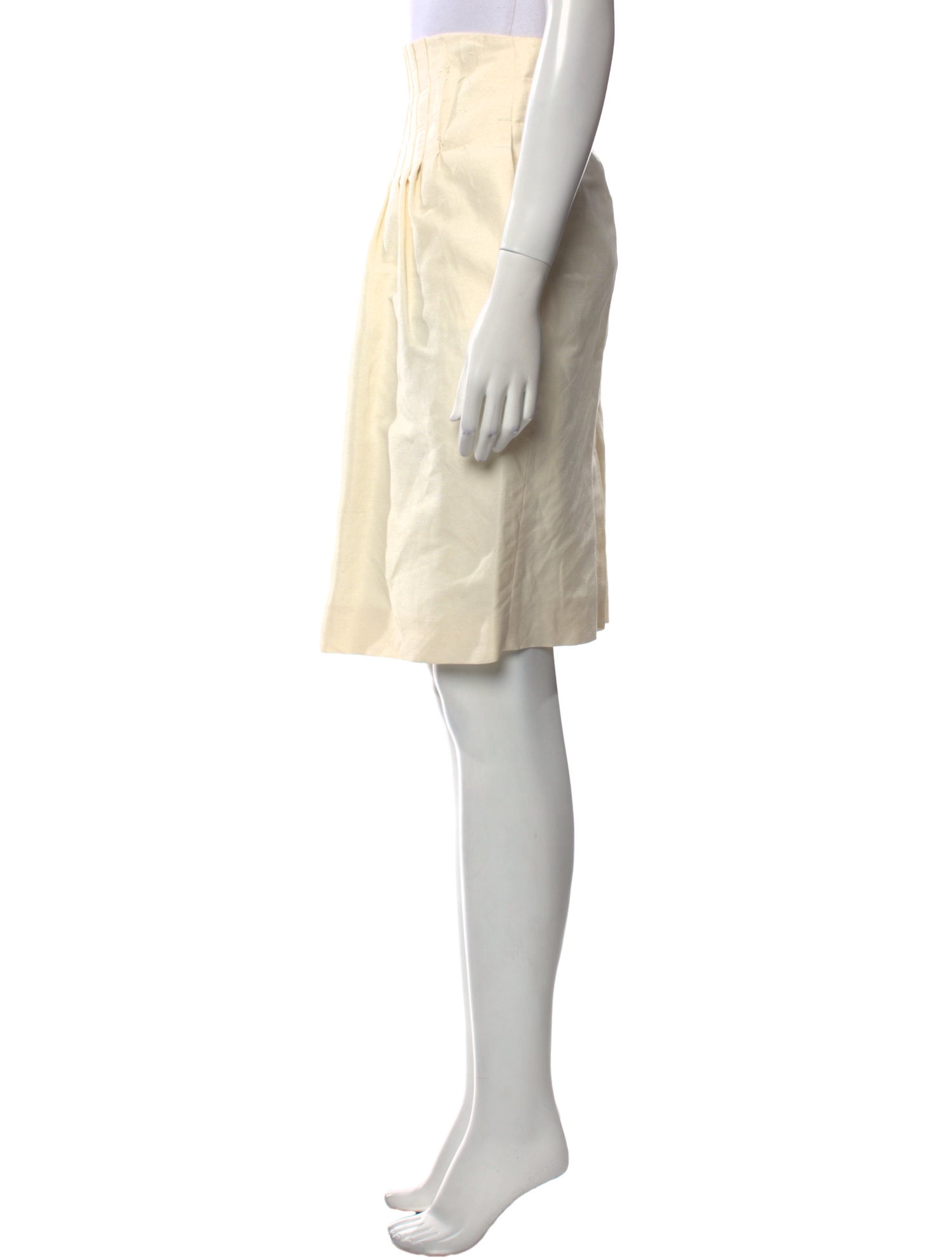Yves Saint Laurent Linen Knee-Length Skirt