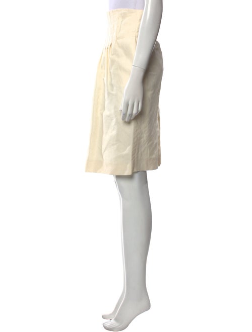 Yves Saint Laurent Linen Knee-Length Skirt