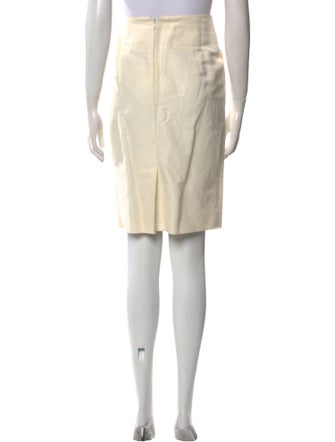 Yves Saint Laurent Linen Knee-Length Skirt