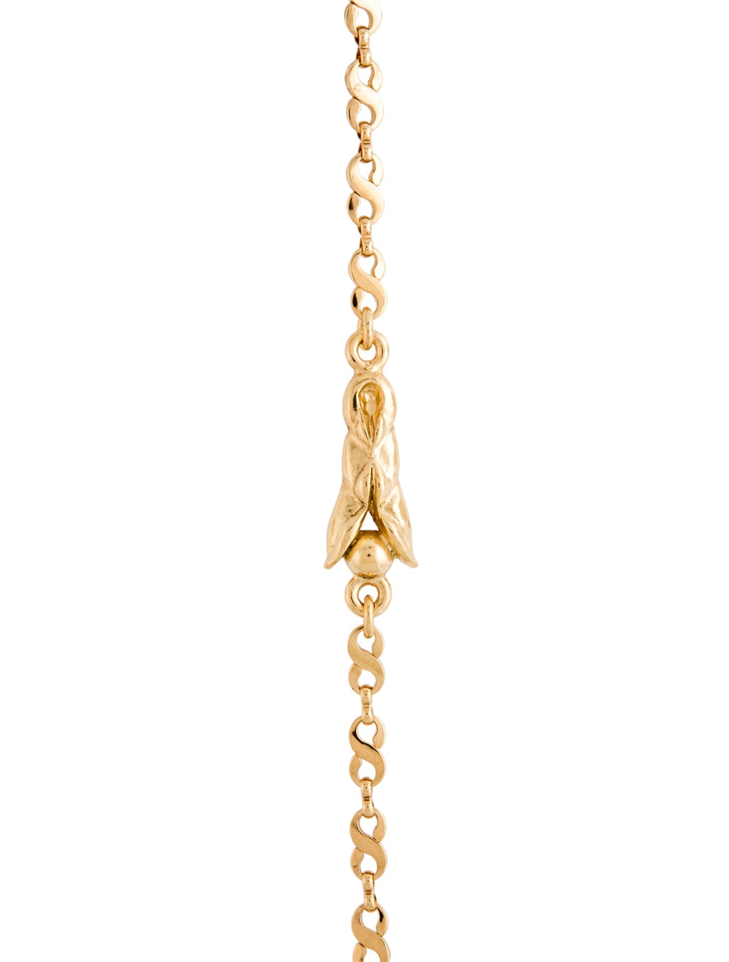 Yves Saint Laurent Chain Link Station Necklace