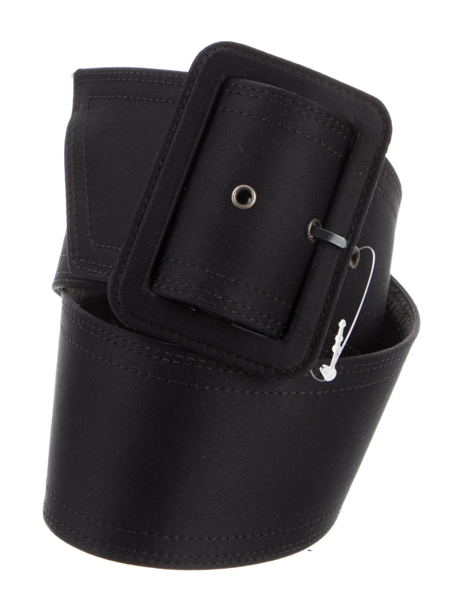 Yves Saint Laurent Rive Gauche Wide Satin Belt