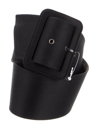 Yves Saint Laurent Rive Gauche Wide Satin Belt