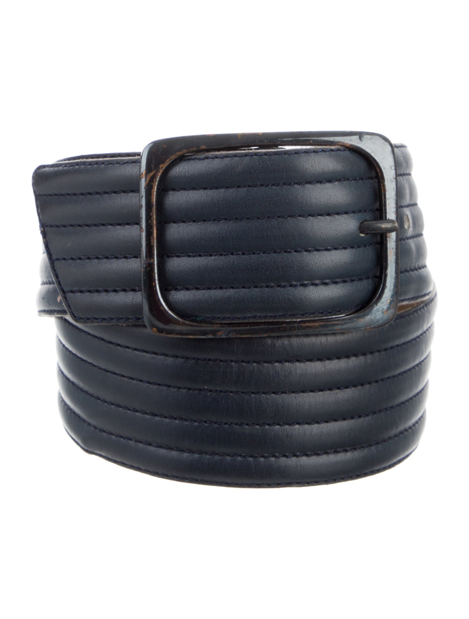 Yves Saint Laurent Rive Gauche Leather Belt