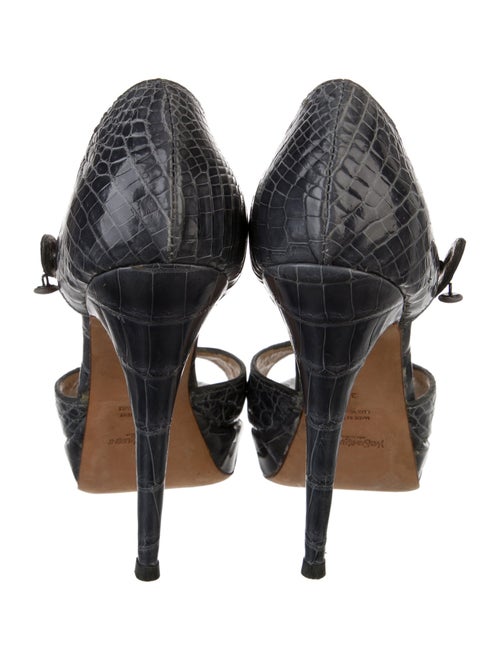 Yves Saint Laurent Crocodile D'Orsay Pumps