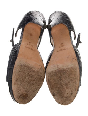 Yves Saint Laurent Crocodile D'Orsay Pumps