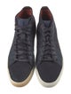 Yves Saint Laurent Denim Leather Trim Embellishment Sneakers