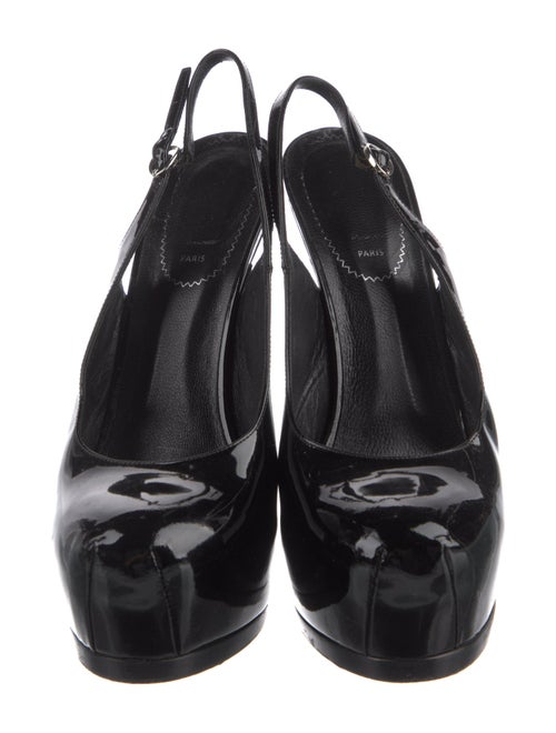 Yves Saint Laurent Patent Leather Slingback Pumps