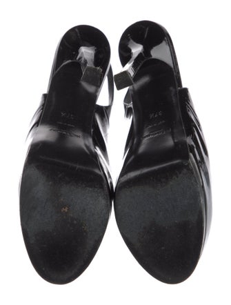 Yves Saint Laurent Patent Leather Slingback Pumps