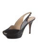 Yves Saint Laurent Patent Leather Slingback Pumps