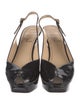 Yves Saint Laurent Patent Leather Slingback Pumps