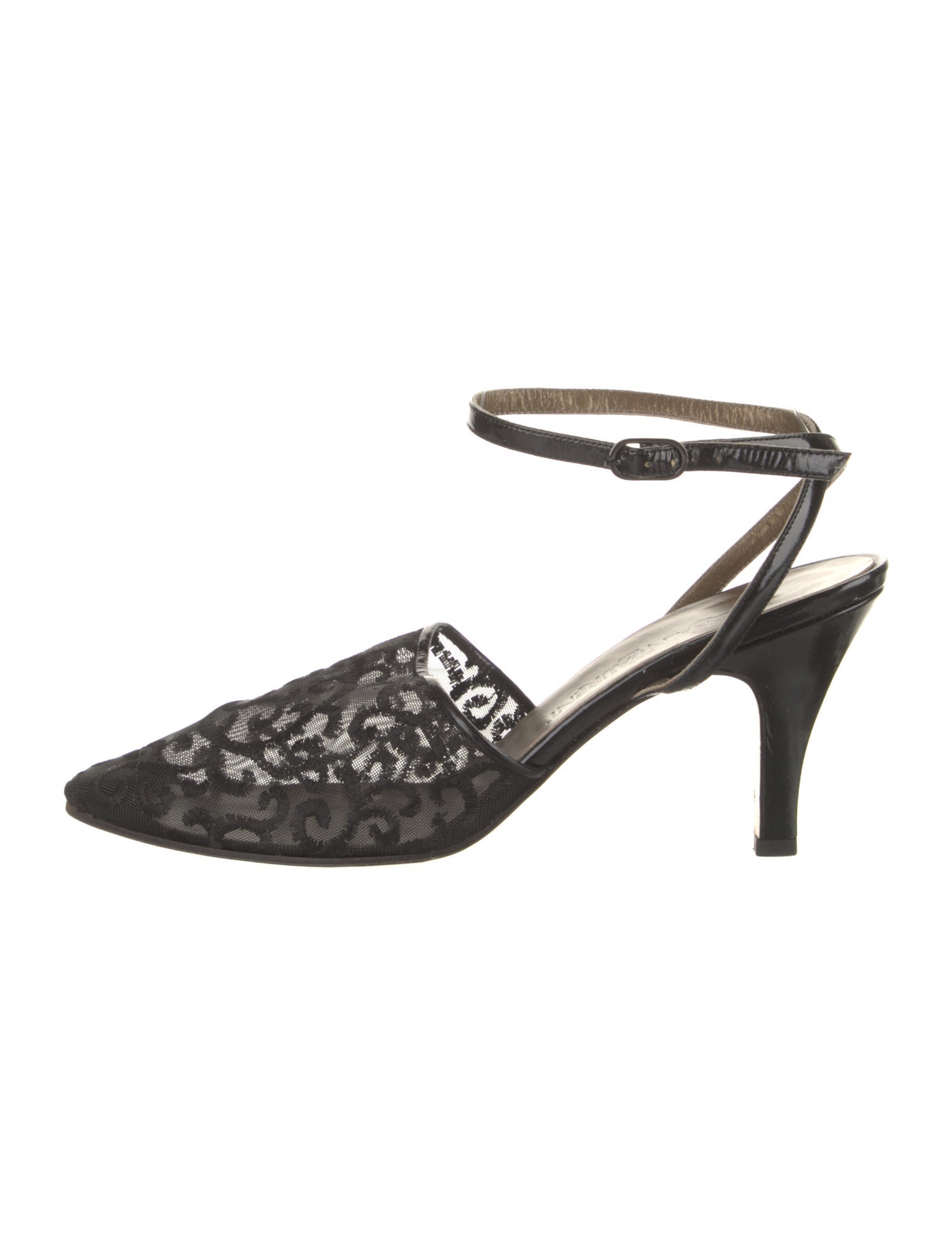 Yves Saint Laurent Leather Slingback Pumps