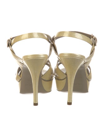 Yves Saint Laurent Leather T-Strap Pumps