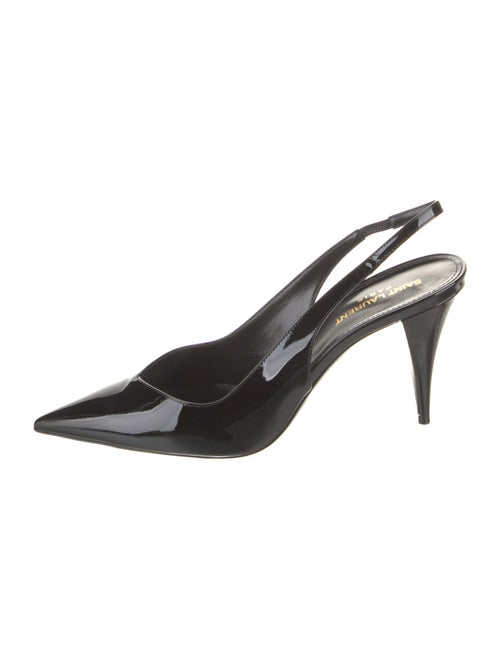 Yves Saint Laurent Patent Leather Slingback Pumps