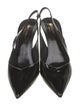 Yves Saint Laurent Patent Leather Slingback Pumps