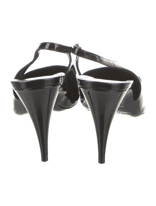 Yves Saint Laurent Patent Leather Slingback Pumps