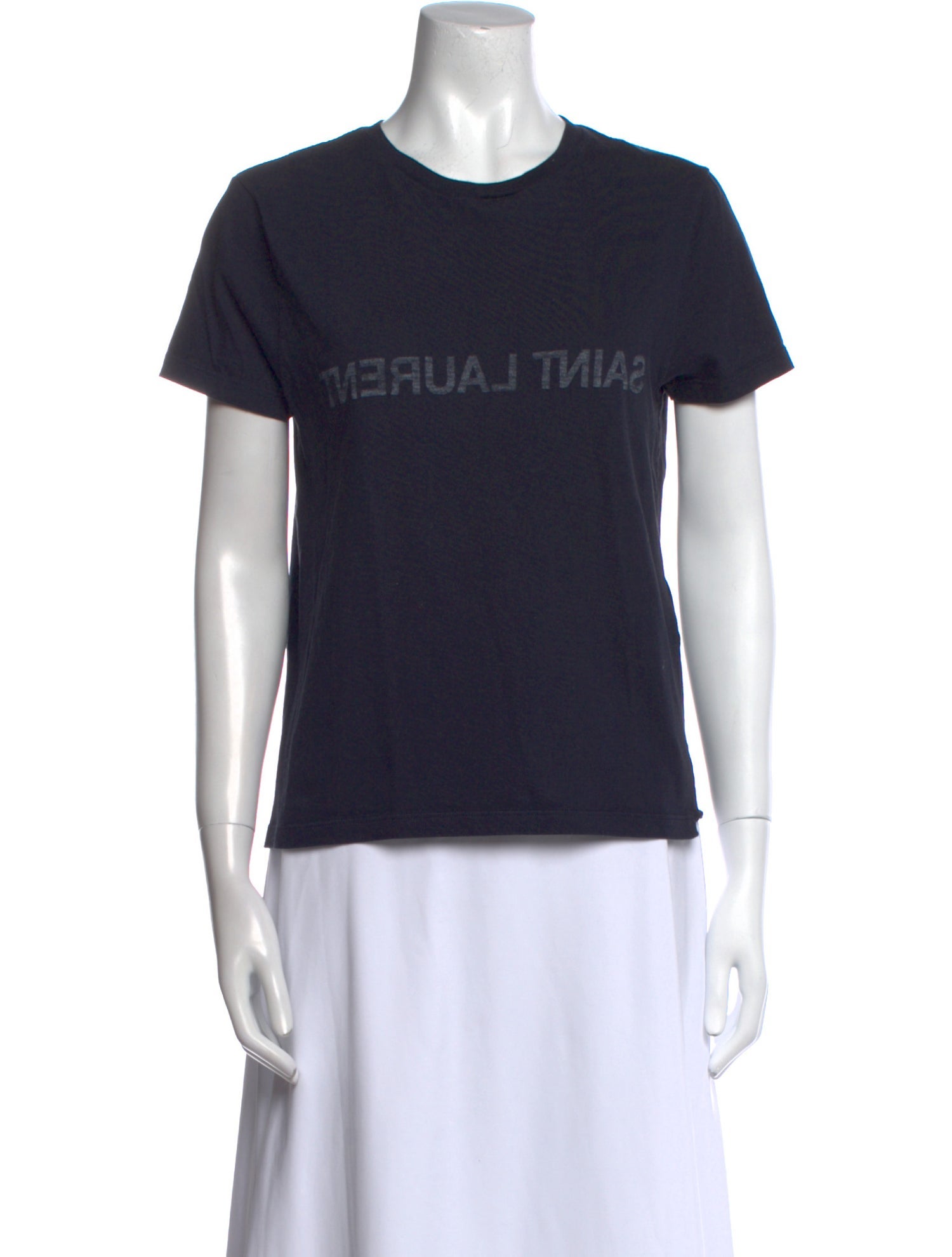 Yves Saint Laurent Graphic Print Crew Neck T-Shirt