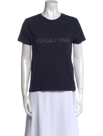 Yves Saint Laurent Graphic Print Crew Neck T-Shirt