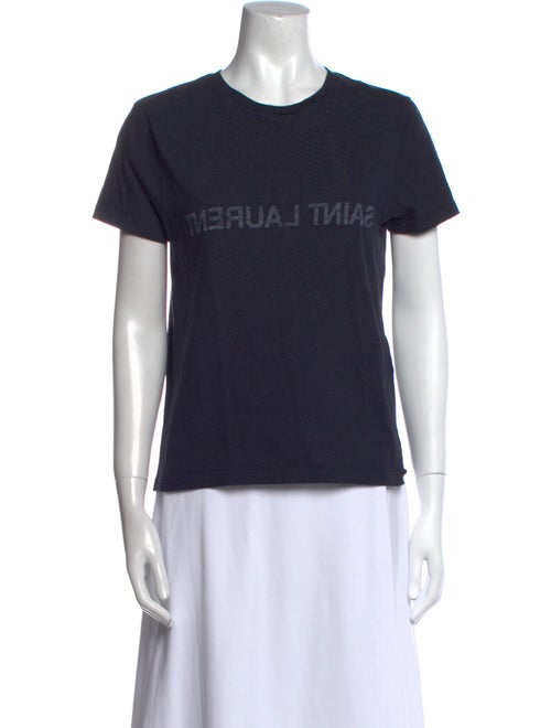 Yves Saint Laurent Graphic Print Crew Neck T-Shirt