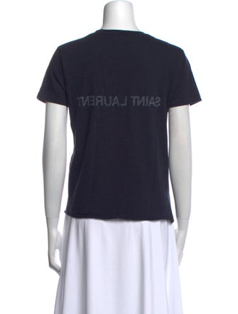 Yves Saint Laurent Graphic Print Crew Neck T-Shirt