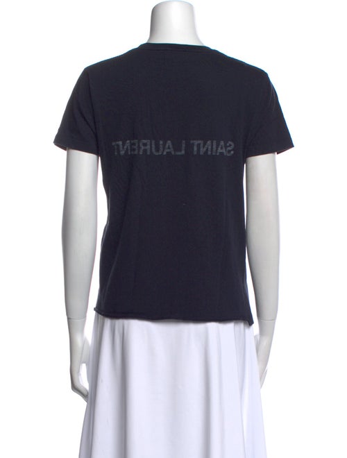 Yves Saint Laurent Graphic Print Crew Neck T-Shirt