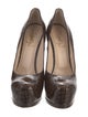 Yves Saint Laurent Patent Leather Animal Print Pumps