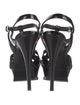 Yves Saint Laurent Patent Leather T-Strap Sandals