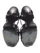 Yves Saint Laurent Patent Leather T-Strap Sandals