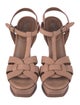 Yves Saint Laurent Leather T-Strap Sandals