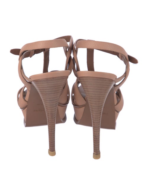 Yves Saint Laurent Leather T-Strap Sandals
